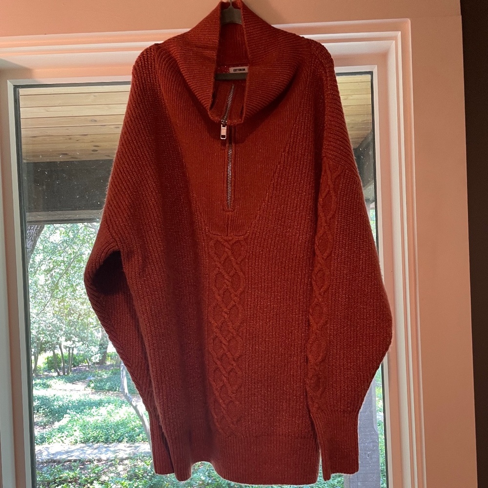 Oversized Quarter Zip